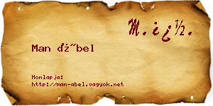 Man Ábel névjegykártya