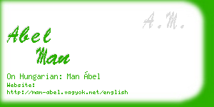 abel man business card
